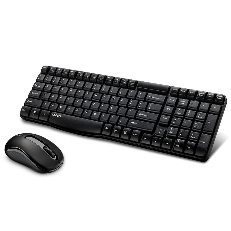 Combo phím chuột Rapoo X1800S | Wireless, Black - Ảnh 2