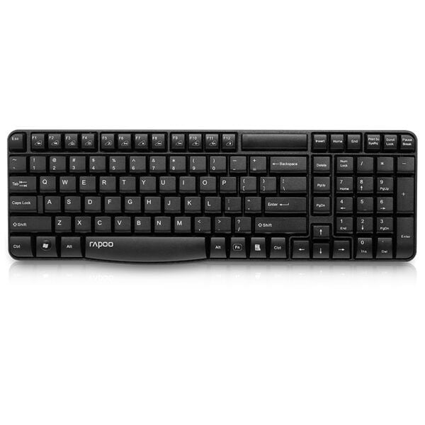 Combo phím chuột Rapoo X1800S | Wireless, Black - Ảnh 3
