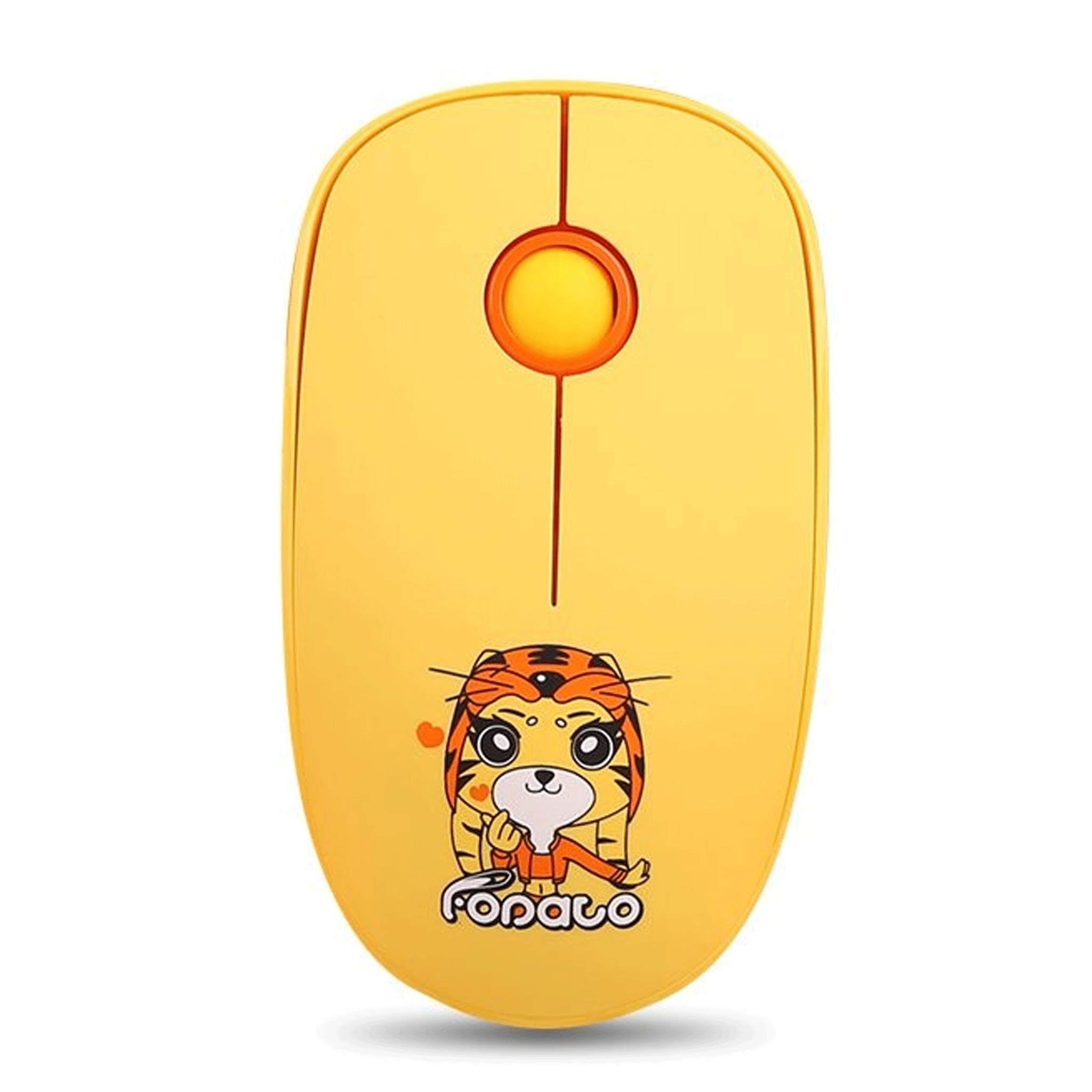 Combo phím chuột văn phòng FD LK586 | Wireless, Mini, Yellow - Ảnh 2
