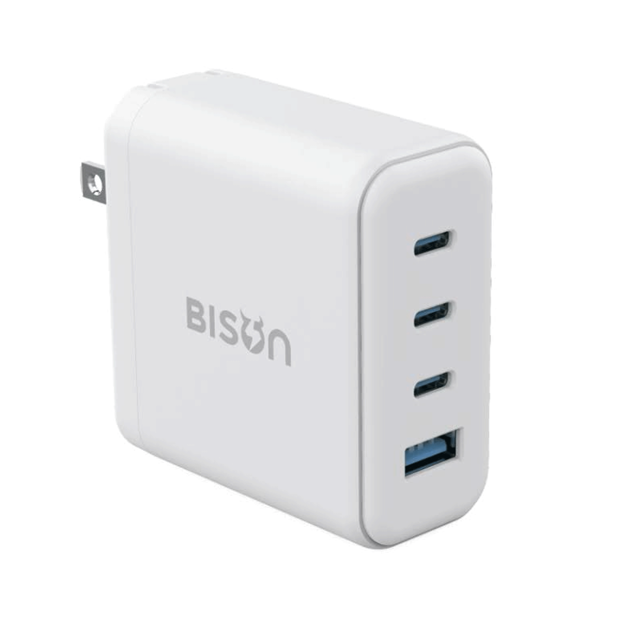 Củ sạc nhanh mini Bison BCH390 White GaN 100W - Ảnh 1