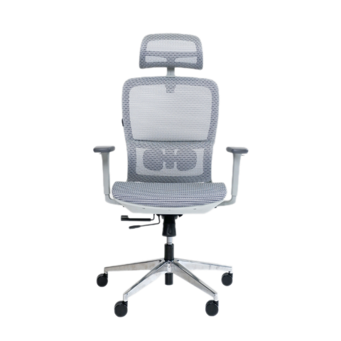 Ghế công thái học GAMI LUM2 | Xám, 150kg, Chân xoay, tay 2D, Lưng lưới - Ảnh 1