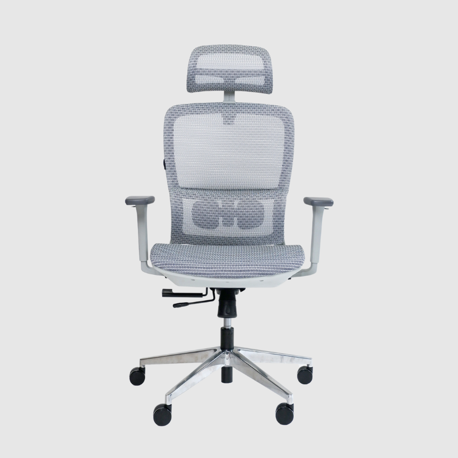 Ghế công thái học GAMI LUM2 | Xám, 150kg, Chân xoay, tay 2D, Lưng lưới - Ảnh 2