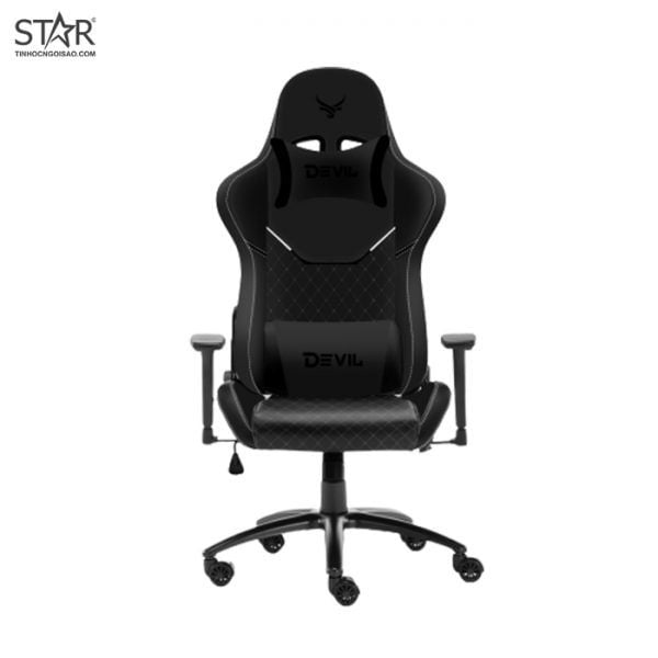 Ghế gaming CENTAUR Devil | Đen, 120kg, Chân xoay, Da PU - Ảnh 2