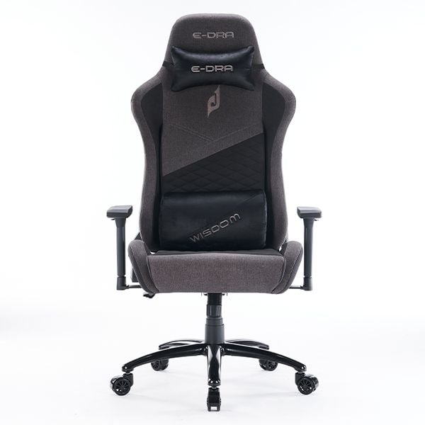 Ghế gaming E DRA WISDOM EGC231 Fabric | Đen xám, 120kg, Chân xoay, Lưng vải - Ảnh 1