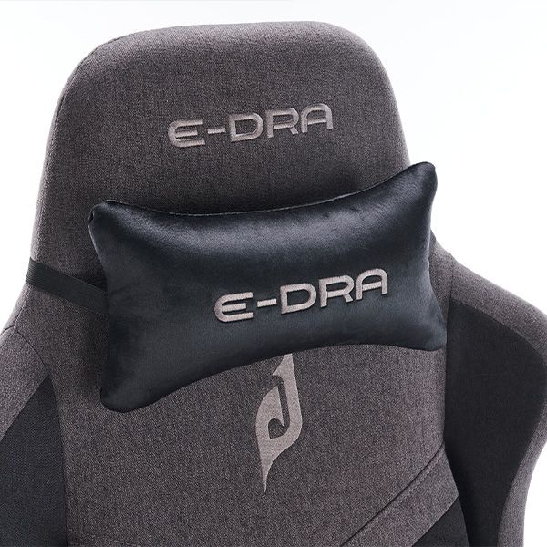 Ghế gaming E DRA WISDOM EGC231 Fabric | Đen xám, 120kg, Chân xoay, Lưng vải - Ảnh 3