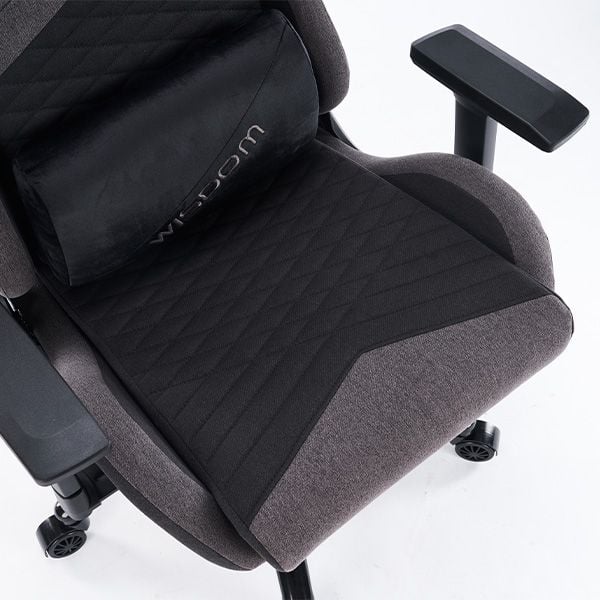 Ghế gaming E DRA WISDOM EGC231 Fabric | Đen xám, 120kg, Chân xoay, Lưng vải - Ảnh 4