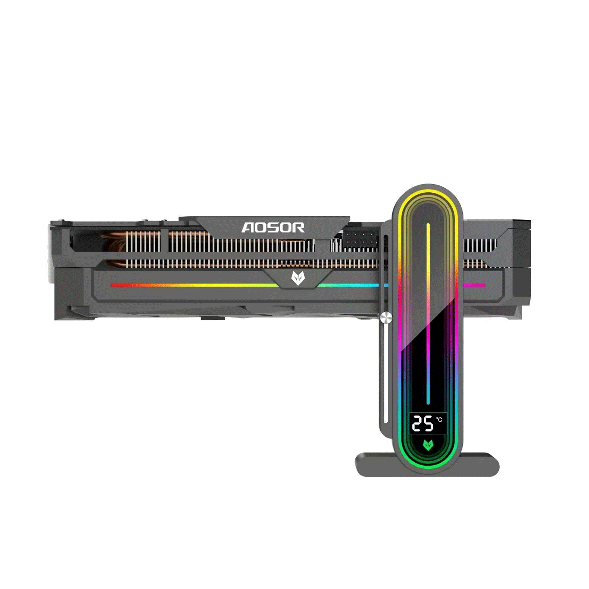 Giá đỡ VGA Coolmoon GH-3 ARGB - Black - Ảnh 4