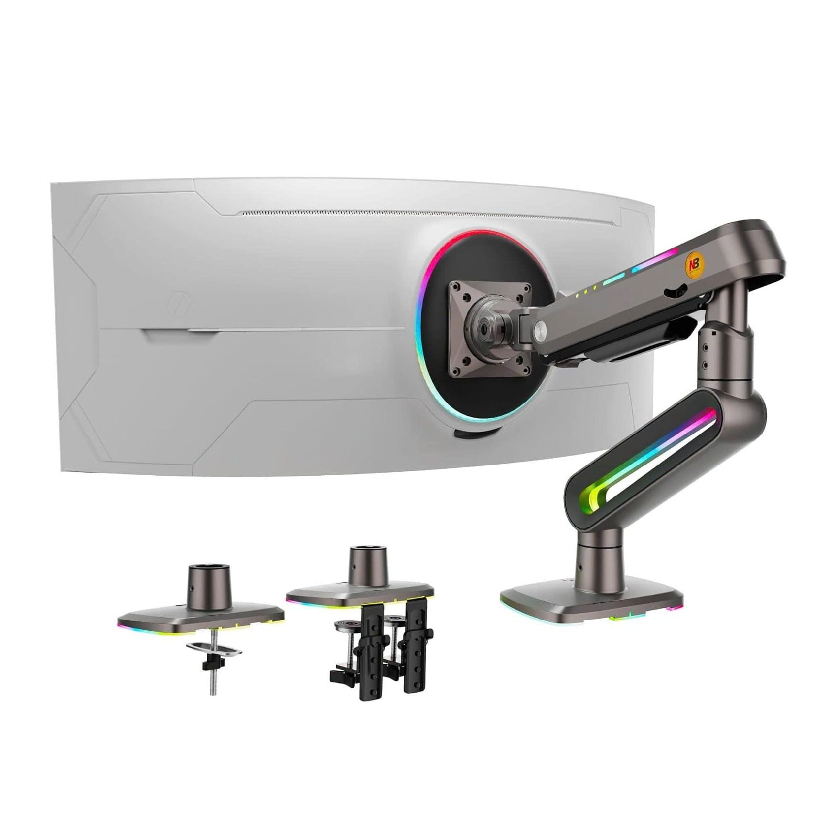 Giá Treo LCD Northbayou G70 Gaming, 32"-60", Màu đen xám, Led RGB - Ảnh 1