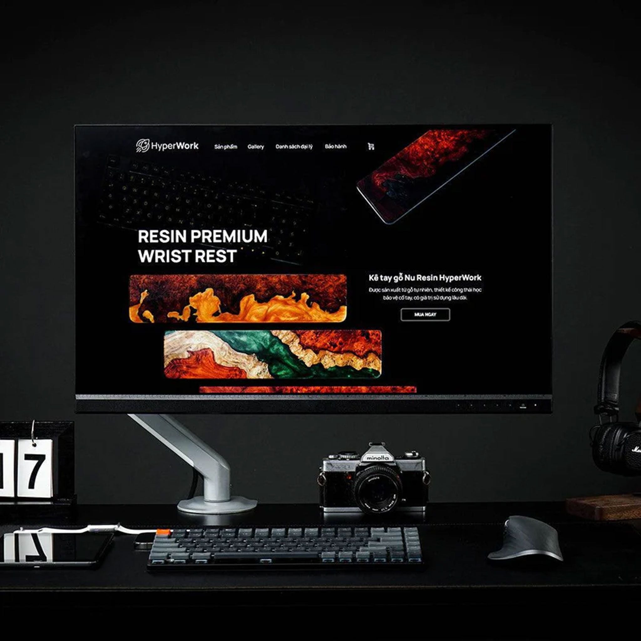 Giá treo màn hình Human Motion T6 Pro - Đen | 17 - 32 inch - Ảnh 2