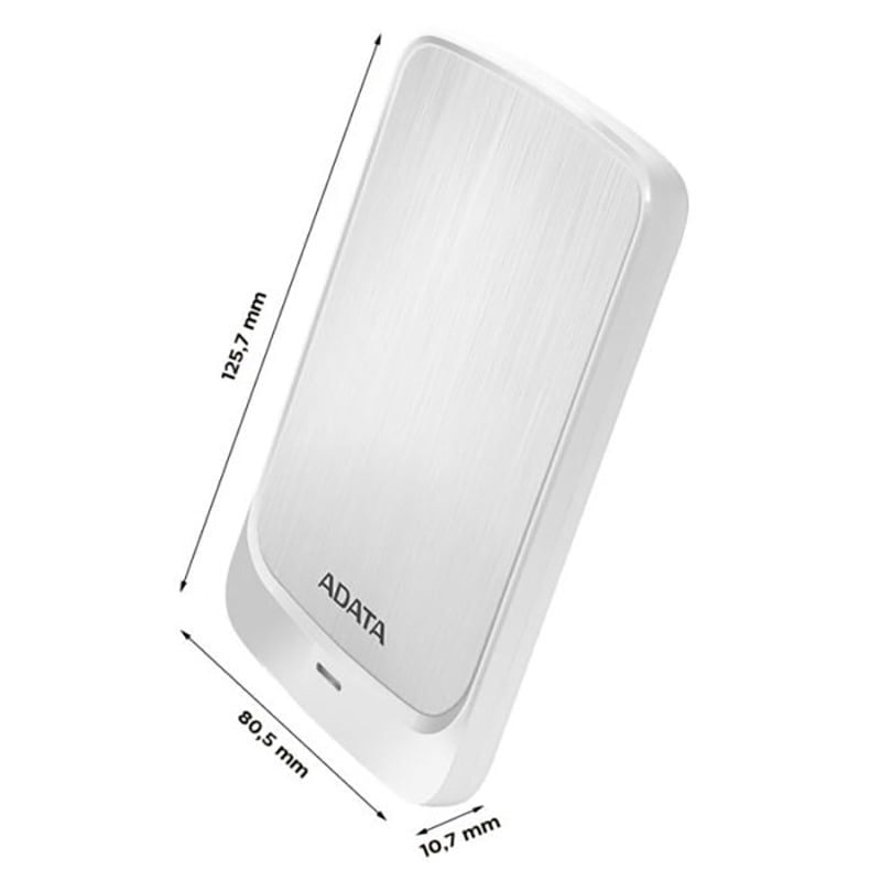 HDD di động Adata HV320 1TB (AHV320-1TU31-CWH) | USB 3.1, Màu Trắng, Portable External - Ảnh 2
