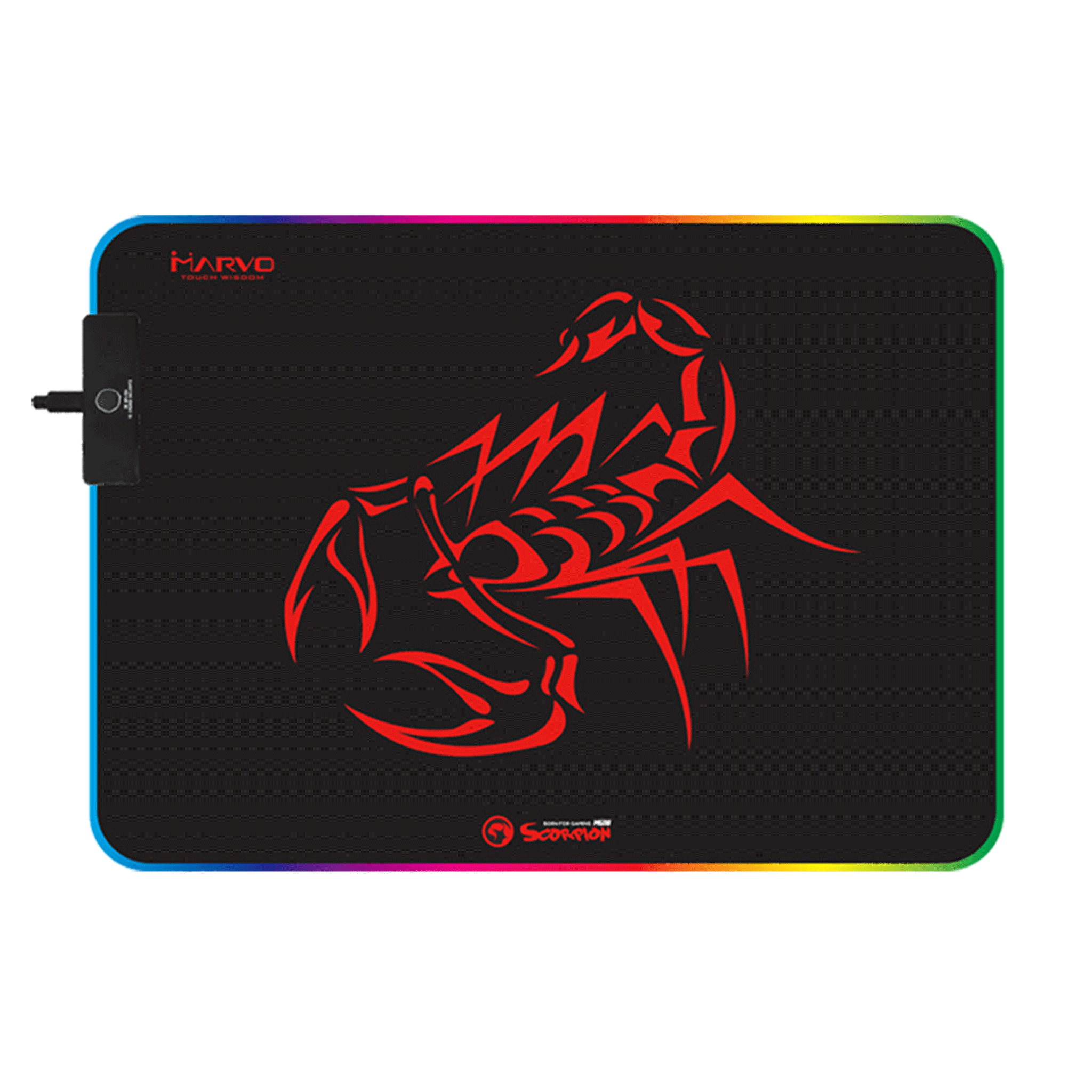 Lót chuột Gaming Led RGB MARVO MG08 | 25x35x0.4 cm - Ảnh 1