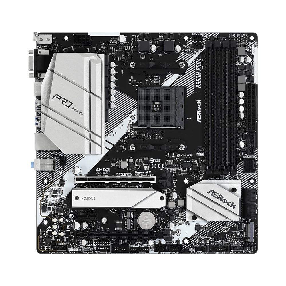 Mainboard ASRock B550M Pro4 DDR4 | AM4, mATX, 4 khe RAM - Ảnh 2