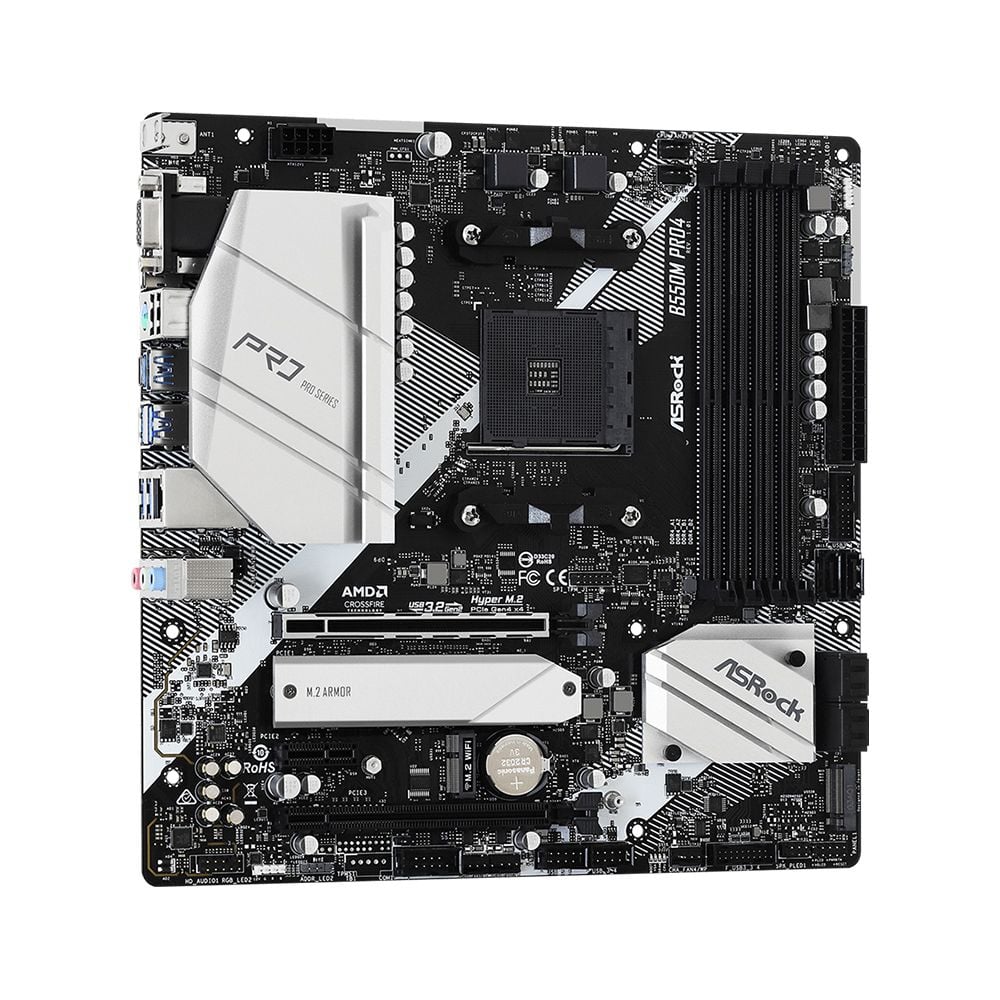Mainboard ASRock B550M Pro4 DDR4 | AM4, mATX, 4 khe RAM - Ảnh 3