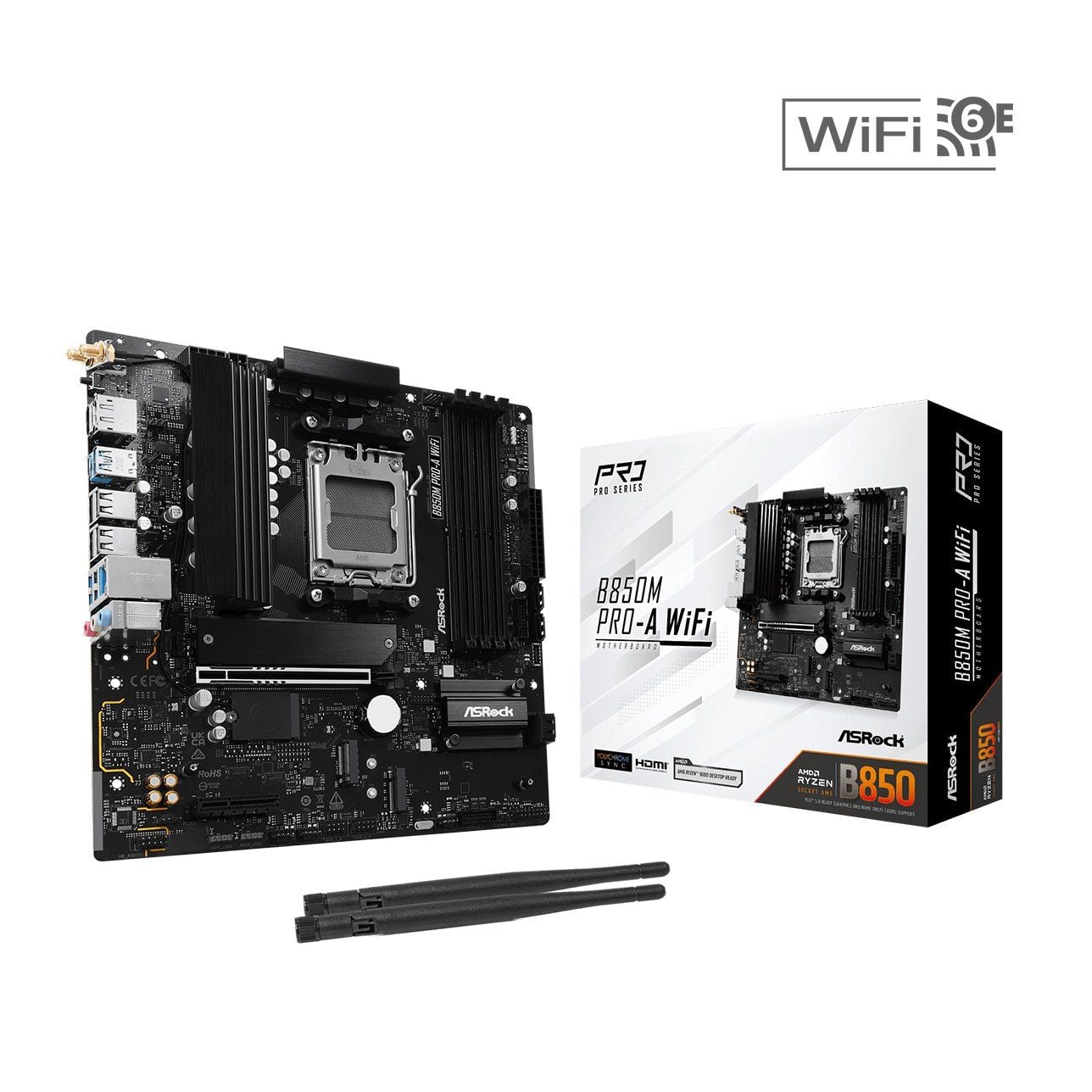 Mainboard ASRock B850M Pro-A Wifi DDR5 | AM5, mATX, 4 khe RAM - Ảnh 3