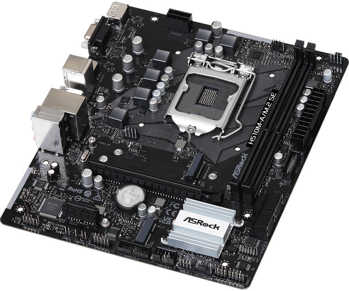 Mainboard ASRock H510M-A/M.2 SE DDR4 | LGA 1200, mATX, 2 khe RAM - Ảnh 3