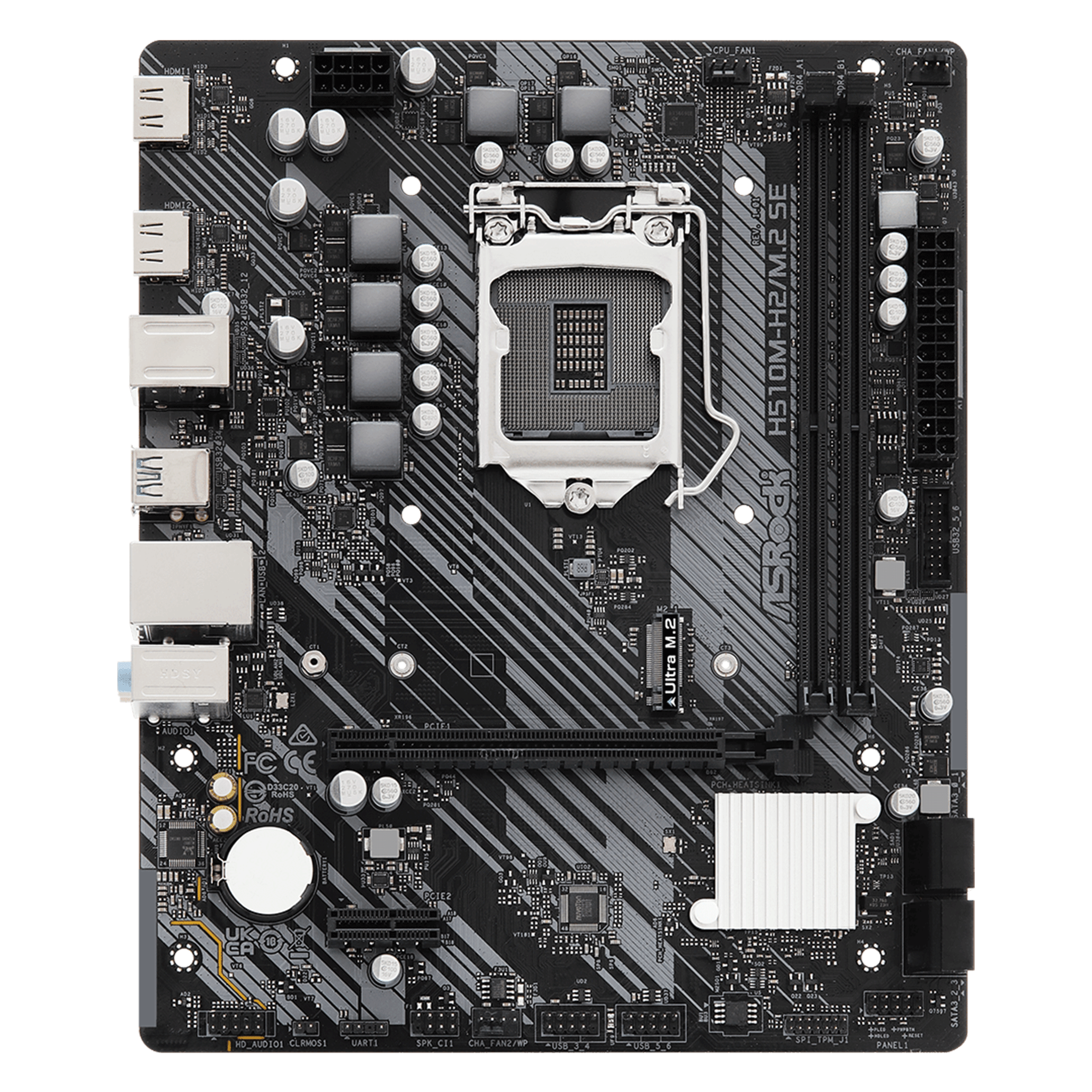 Mainboard ASRock H510M-H2/M.2 SE DDR4 | LGA 1200, mATX, 2 khe RAM - Ảnh 2
