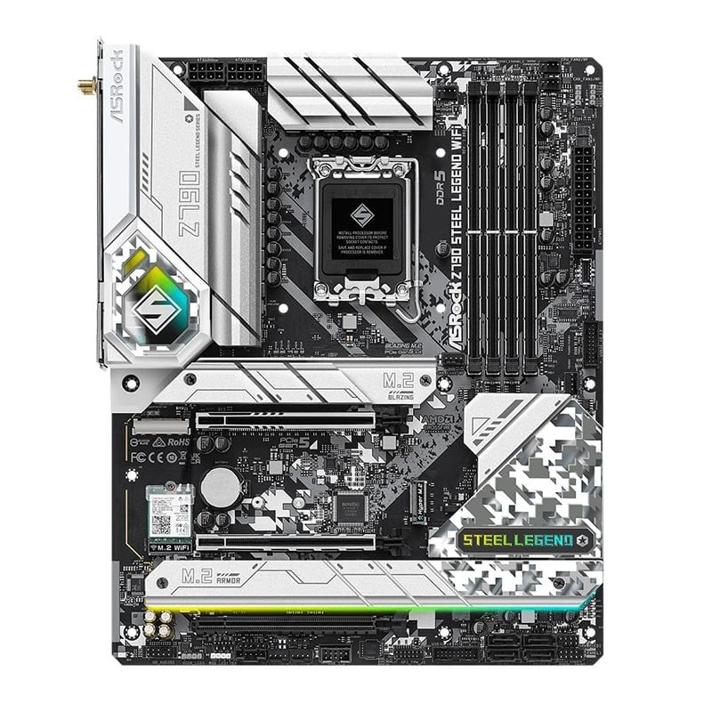 Mainboard ASRock Z790 Steel Legend Wifi DDR5 | LGA 1700, ATX, 4 khe RAM - Ảnh 2
