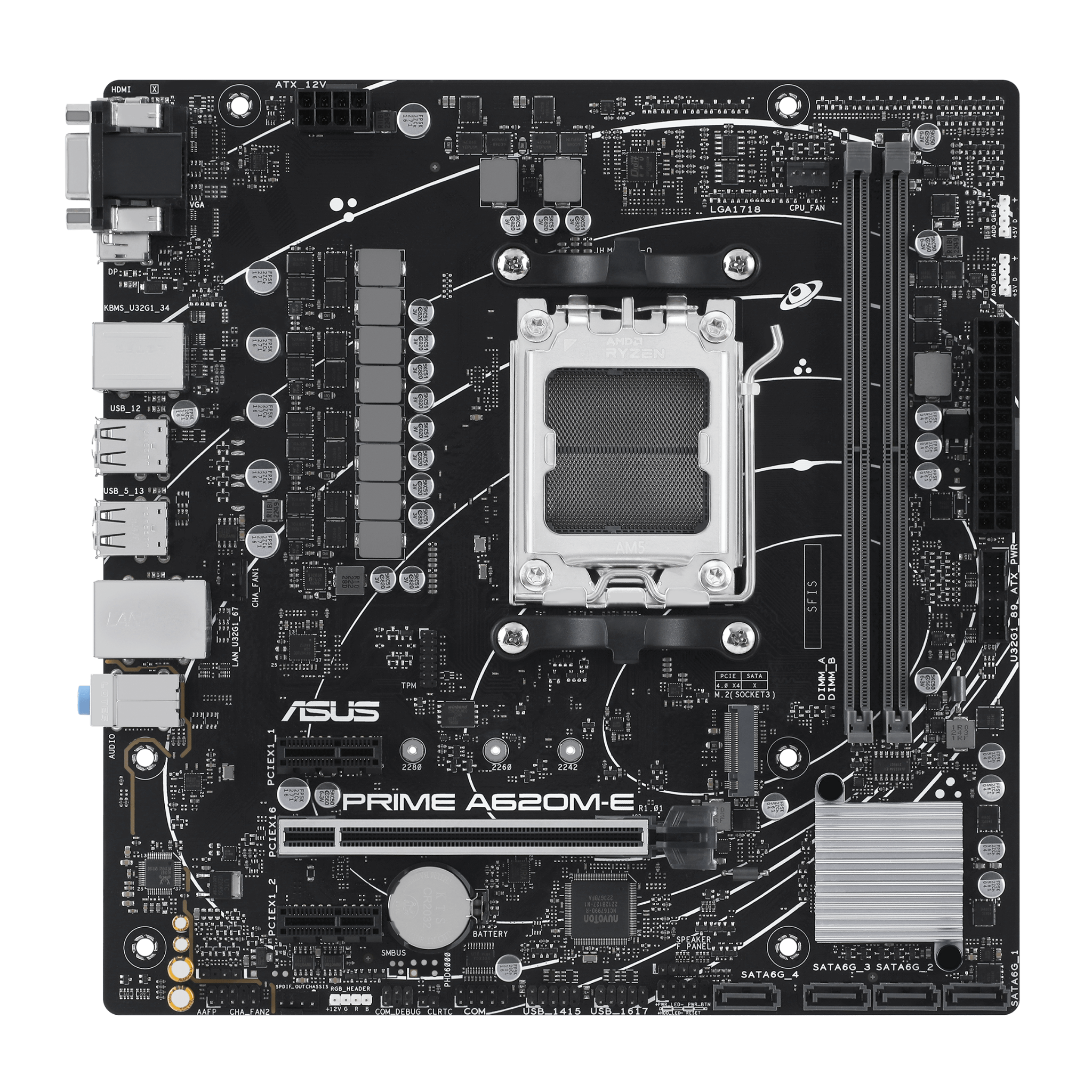 Mainboard ASUS Prime A620M-E DDR5 | AM5, mATX, 2 khe RAM - Ảnh 2
