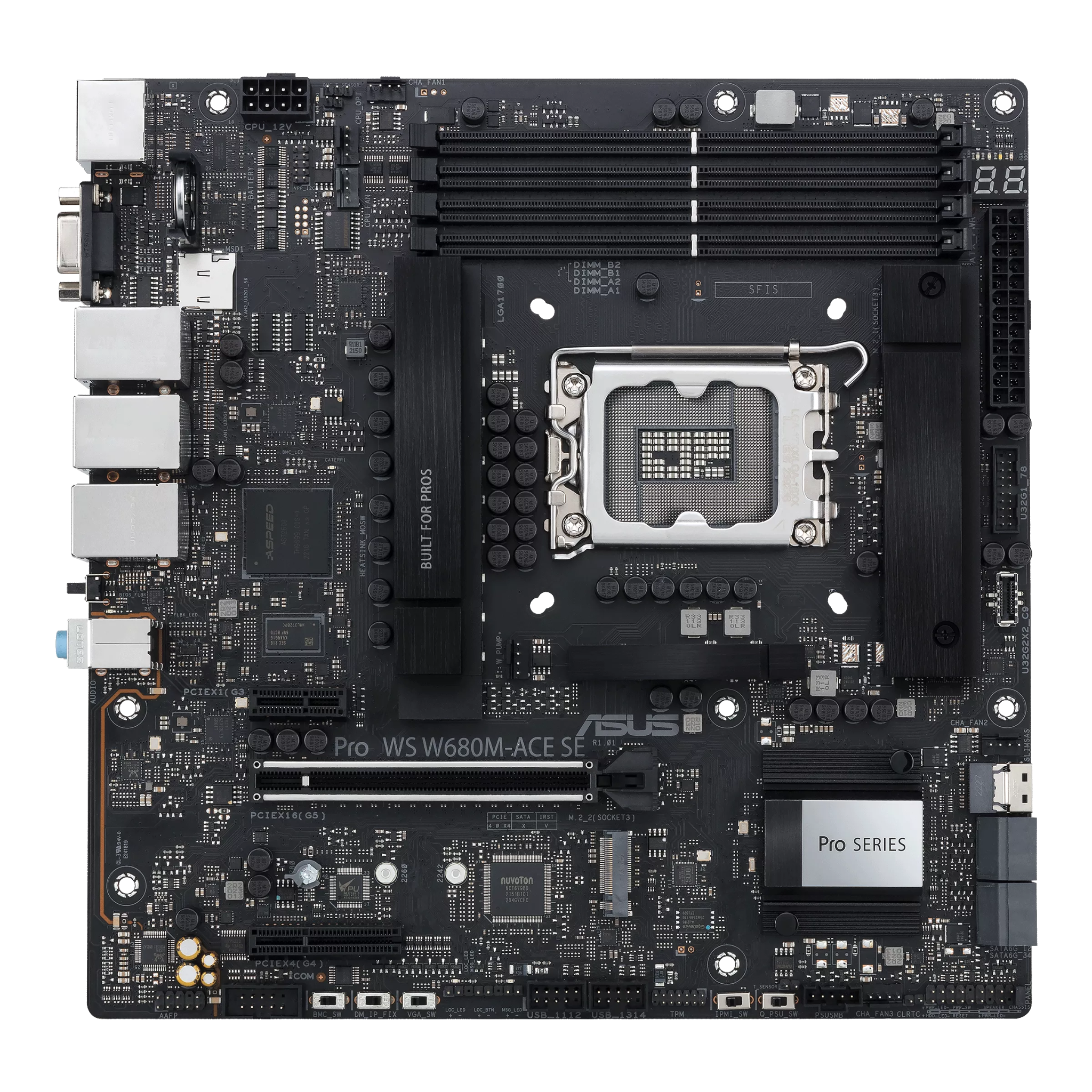 Mainboard ASUS Pro WS W680M-ACE SE DDR5 | LGA 1700, mATX, 4 khe RAM - Ảnh 2