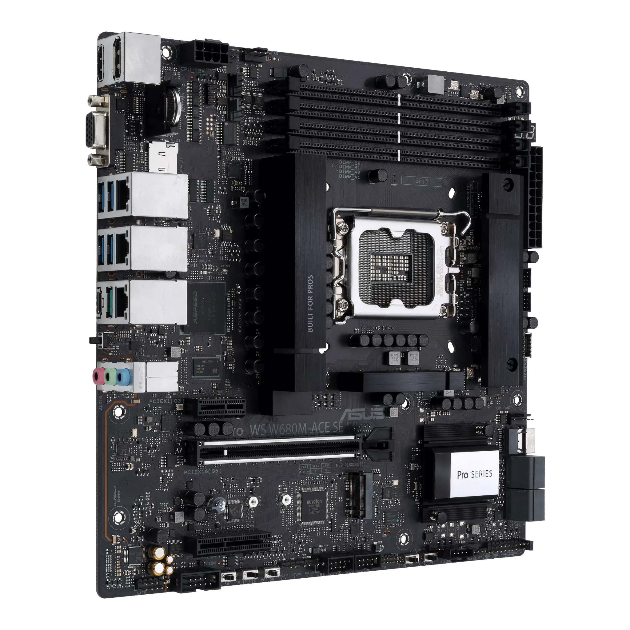Mainboard ASUS Pro WS W680M-ACE SE DDR5 | LGA 1700, mATX, 4 khe RAM - Ảnh 3