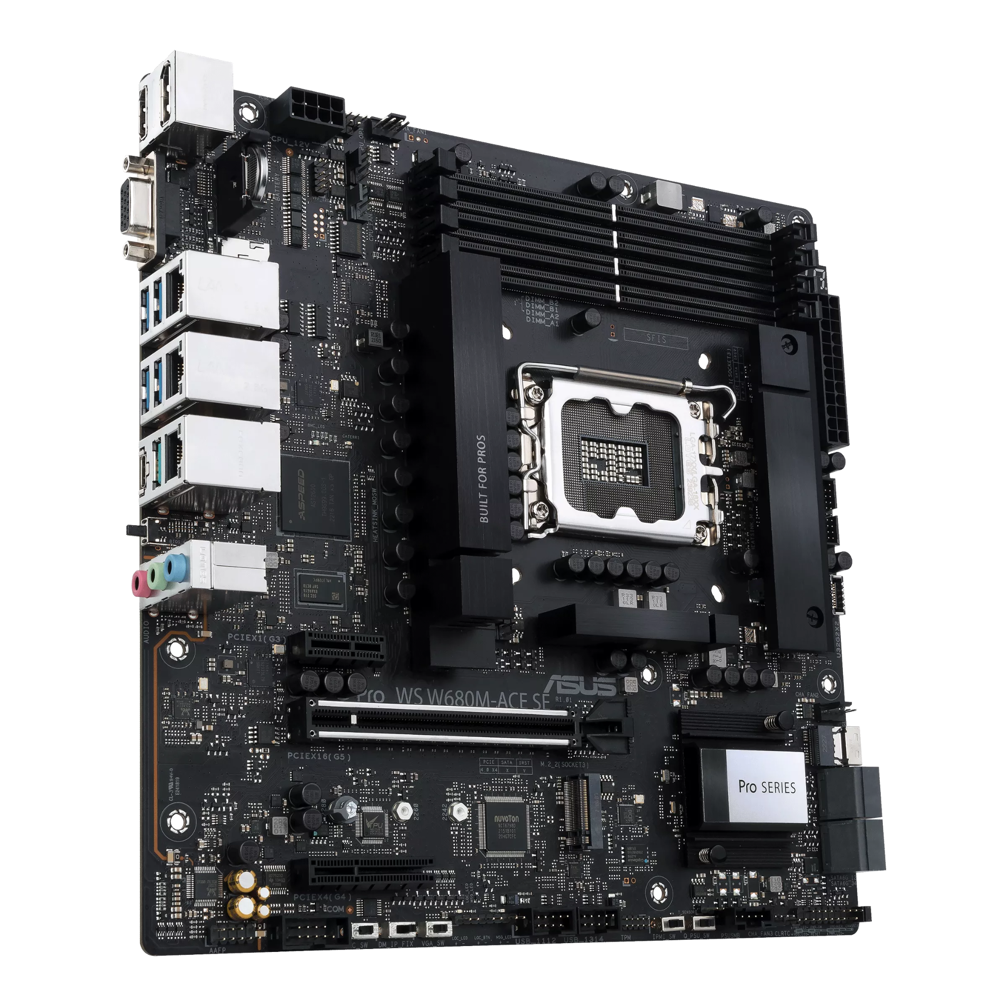 Mainboard ASUS Pro WS W680M-ACE SE DDR5 | LGA 1700, mATX, 4 khe RAM - Ảnh 4