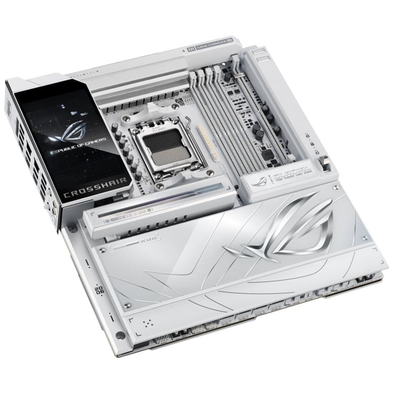 Mainboard ASUS ROG Crosshair X870E Glacial DDR5 | AM5, E-ATX, 4 khe RAM - Ảnh 3