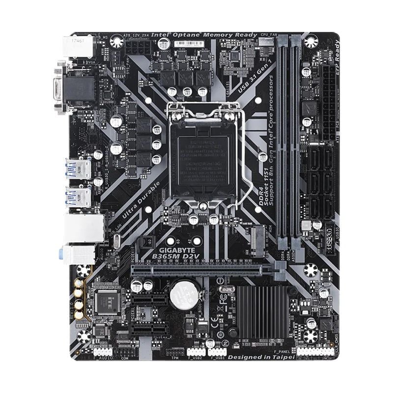 Mainboard Gigabyte B365M-D2V DDR4 Cũ | LGA 1151, mATX, 2 khe RAM - Ảnh 1