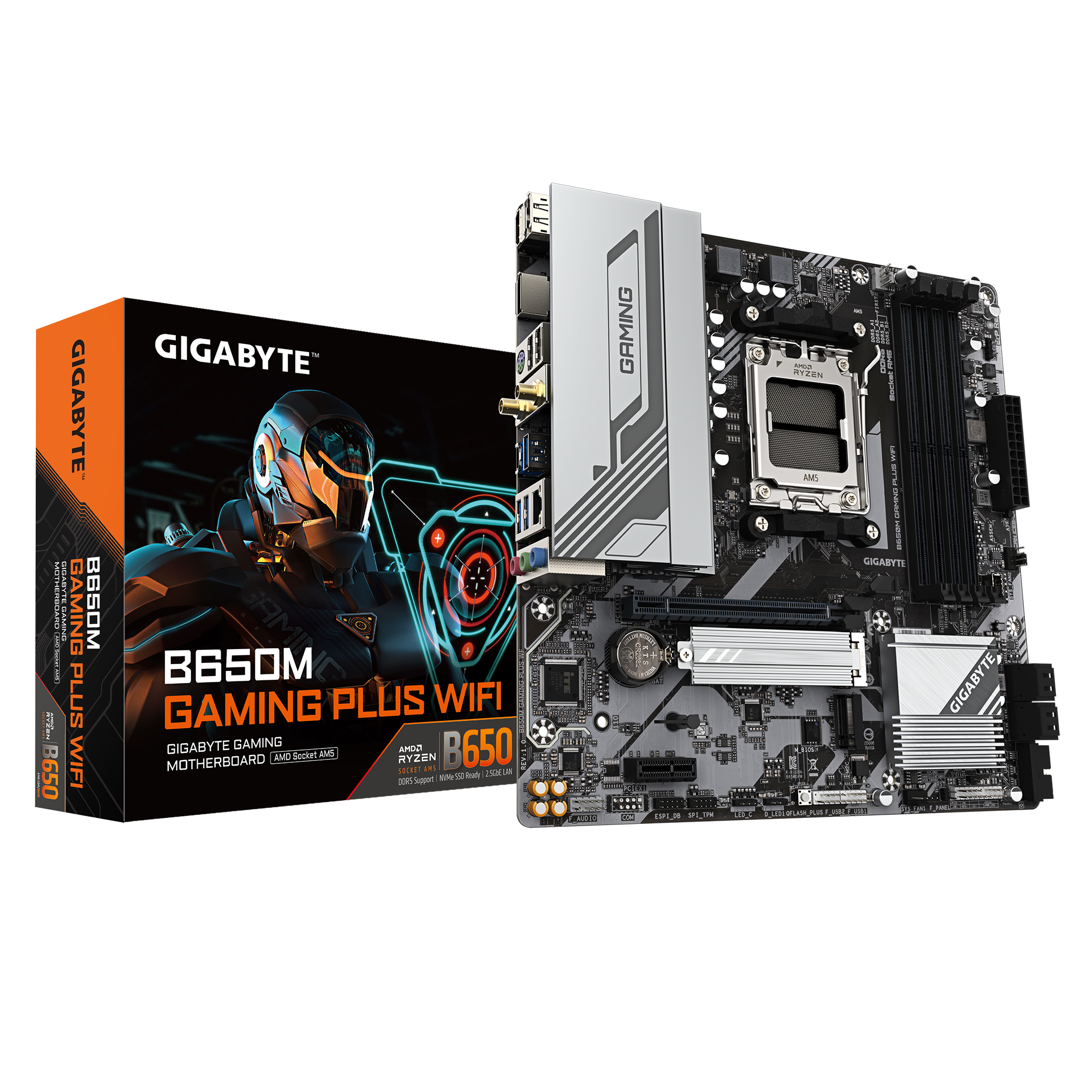 Mainboard Gigabyte B650M Gaming Plus Wifi DDR5 | AM5, mATX, 4 khe RAM - Ảnh 1