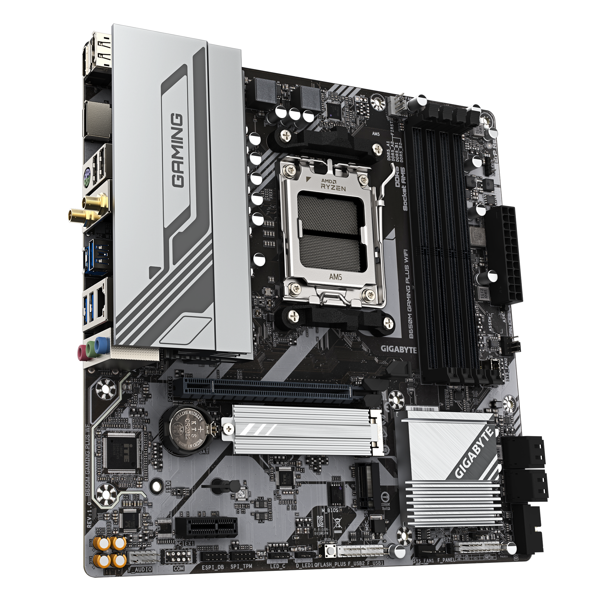Mainboard Gigabyte B650M Gaming Plus Wifi DDR5 | AM5, mATX, 4 khe RAM - Ảnh 3