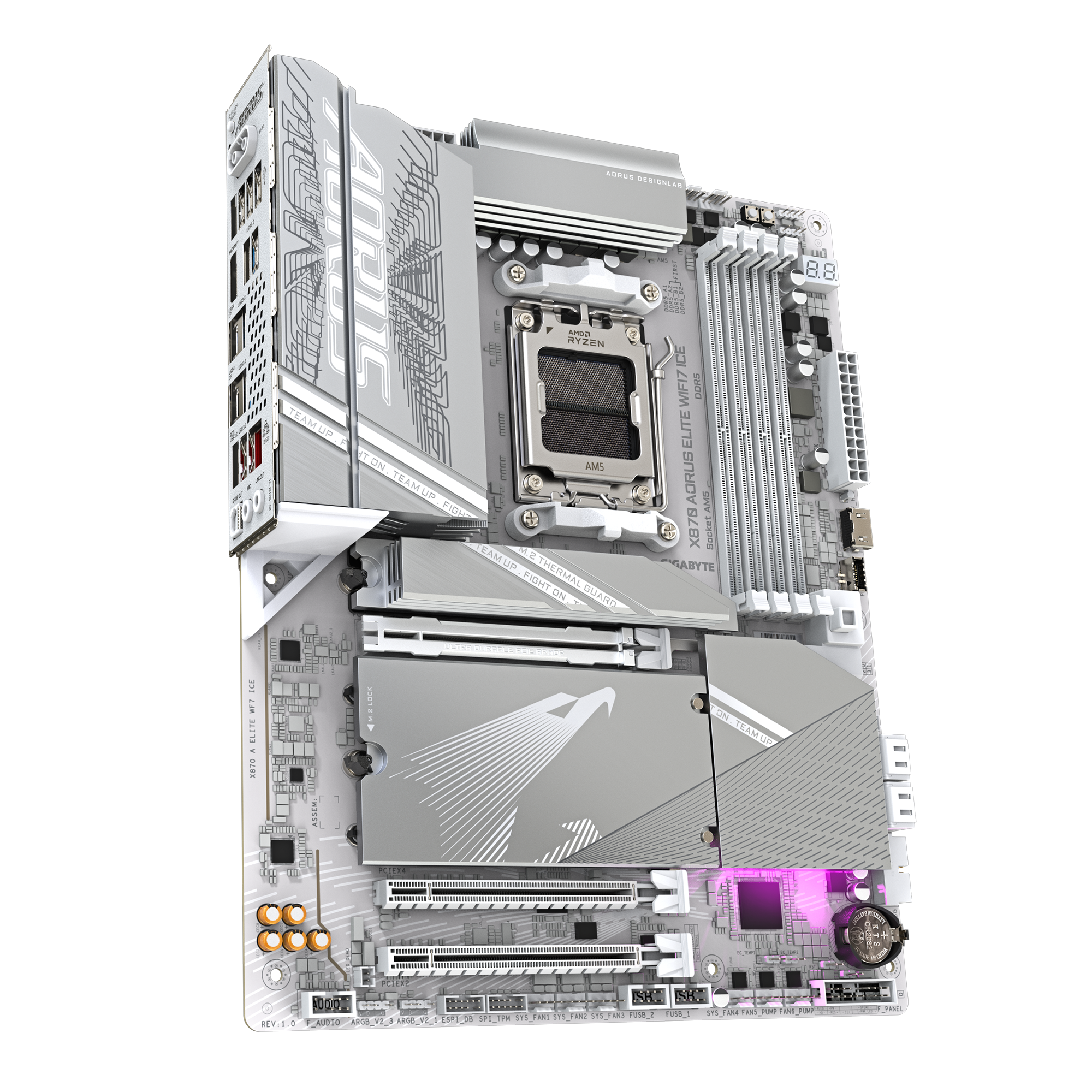 Mainboard Gigabyte X870 AORUS Elite ICE Wifi DDR5 | AM5, ATX, 4 khe RAM - Ảnh 3