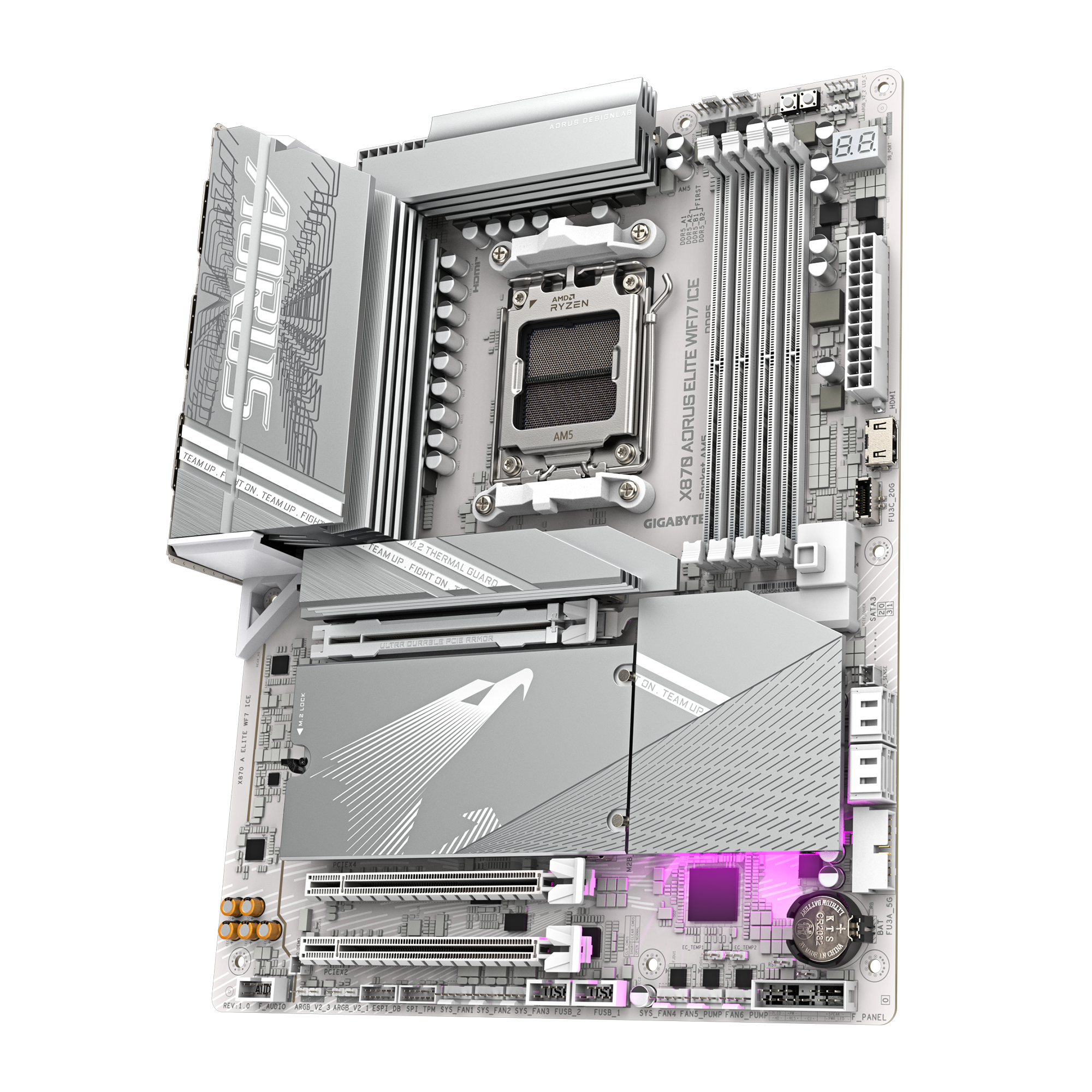 Mainboard Gigabyte X870 AORUS Elite ICE Wifi DDR5 | AM5, ATX, 4 khe RAM - Ảnh 4