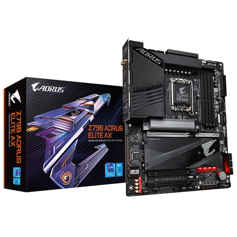 Mainboard Gigabyte Z790 AORUS Elite AX Wifi DDR5 | LGA 1700, ATX, 4 khe RAM - Ảnh 1