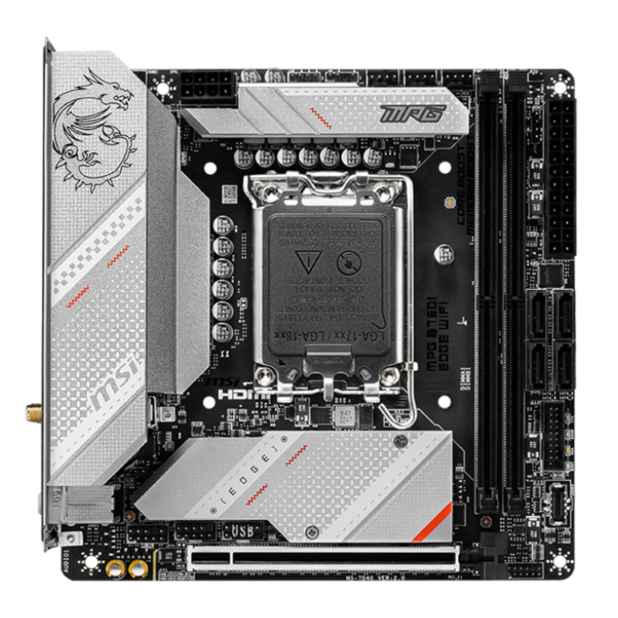 Mainboard MSI MPG B760I EDGE Wifi DDR5 | LGA 1700, Mini-ITX, 2 khe RAM - Ảnh 2