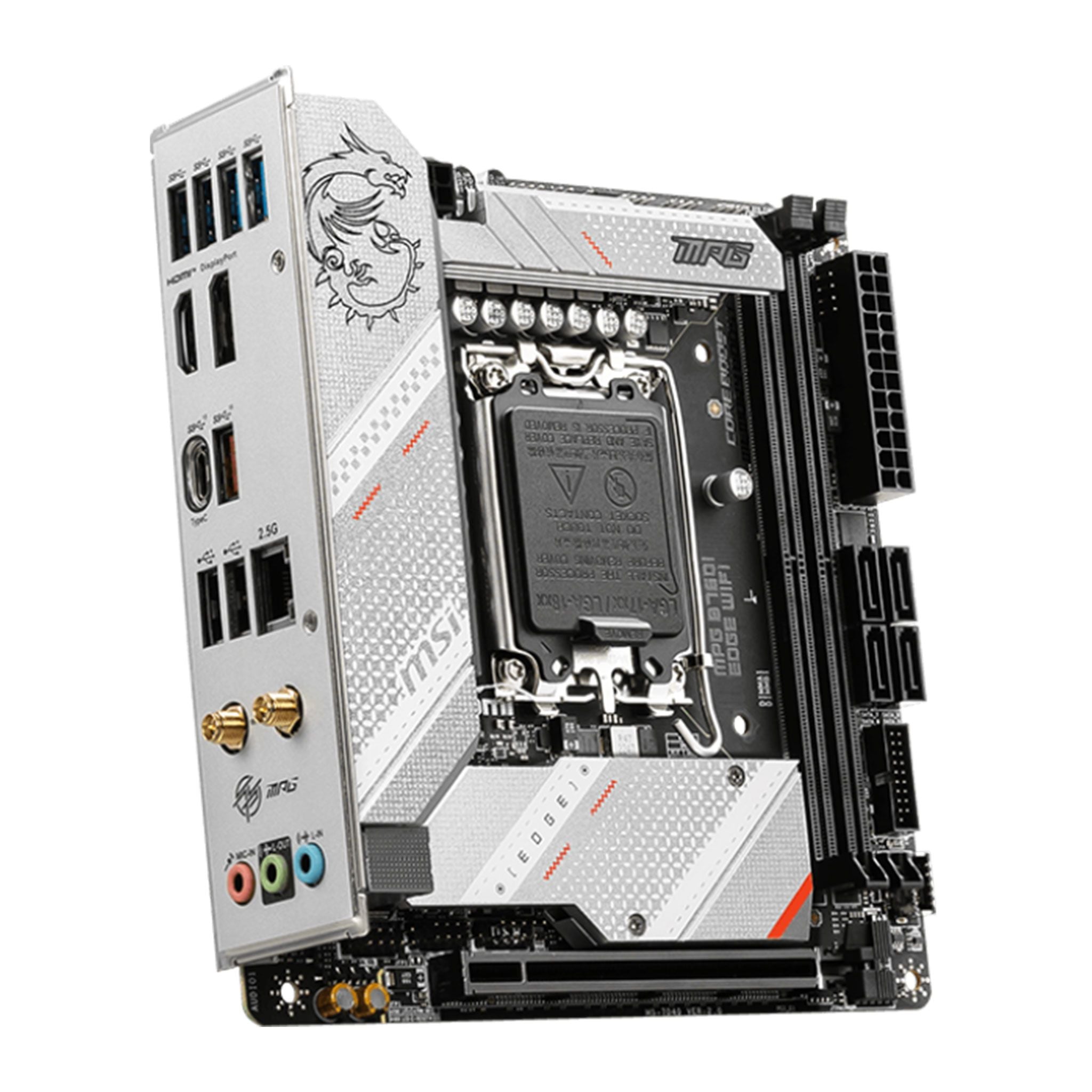 Mainboard MSI MPG B760I EDGE Wifi DDR5 | LGA 1700, Mini-ITX, 2 khe RAM - Ảnh 3