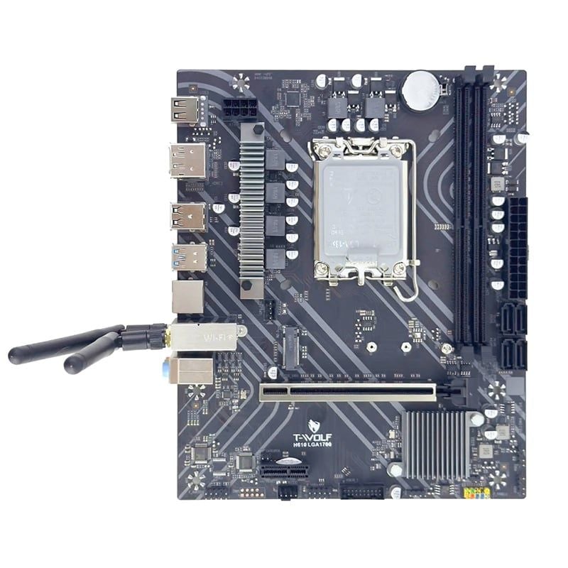 Mainboard T-Wolf H610M Wifi DDR4 | LGA 1700, mATX, 2 khe RAM - Ảnh 2