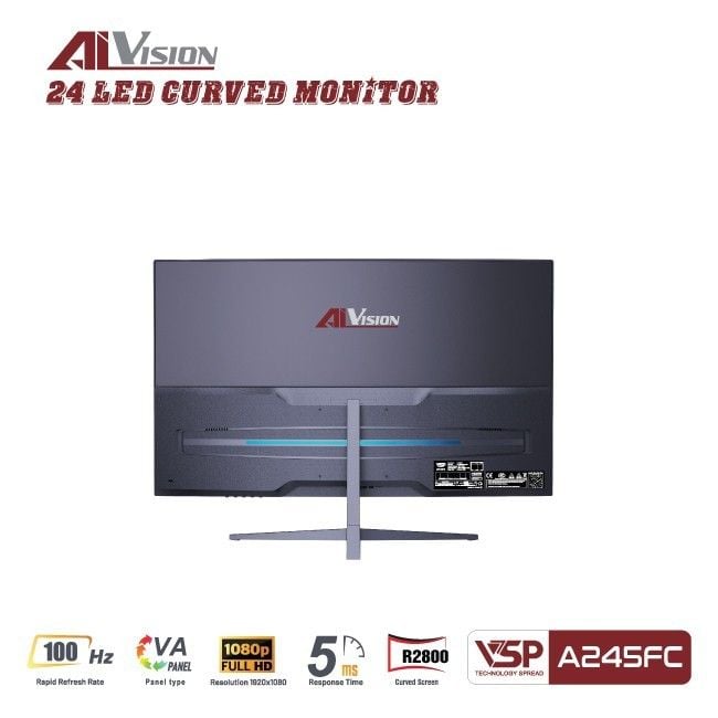 Màn hình Văn phòng Aivision A245FC | 24 inch, FHD, 100Hz, VA - Ảnh 4