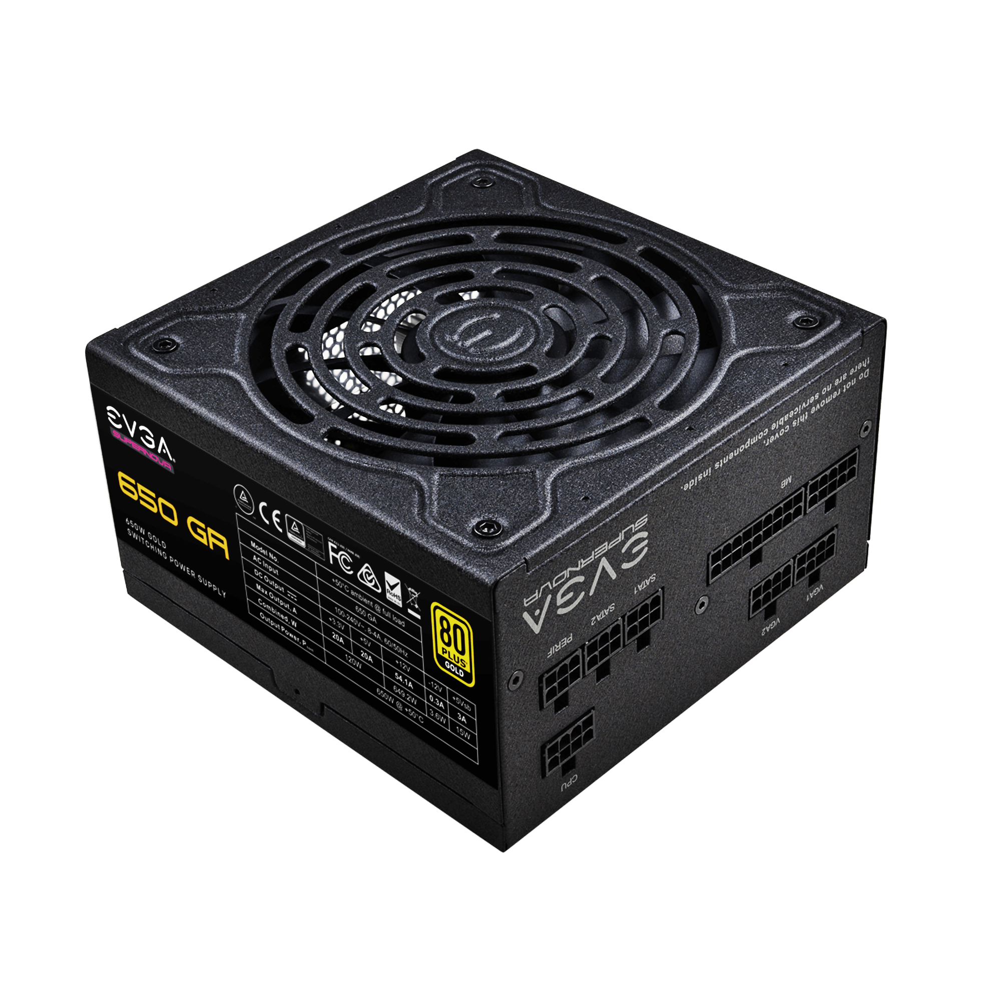 Nguồn máy tính Evga Supernova 650W Ga 80 Plus Gold | F-Module, Đen - Ảnh 2