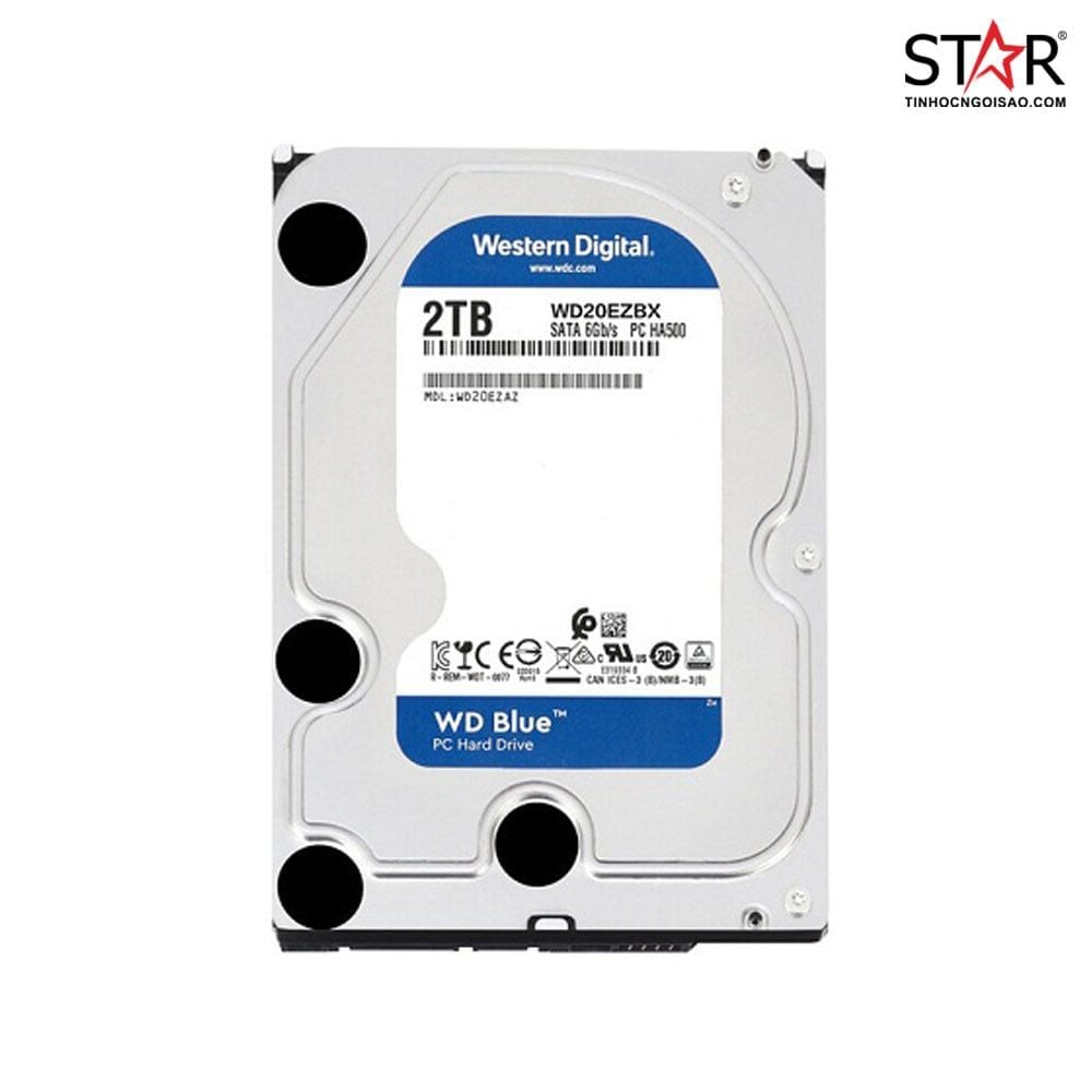 Ổ cứng HDD Western Digital Blue 2 TB | SATA III, 3.5" (WD20EZBX) - Ảnh 2