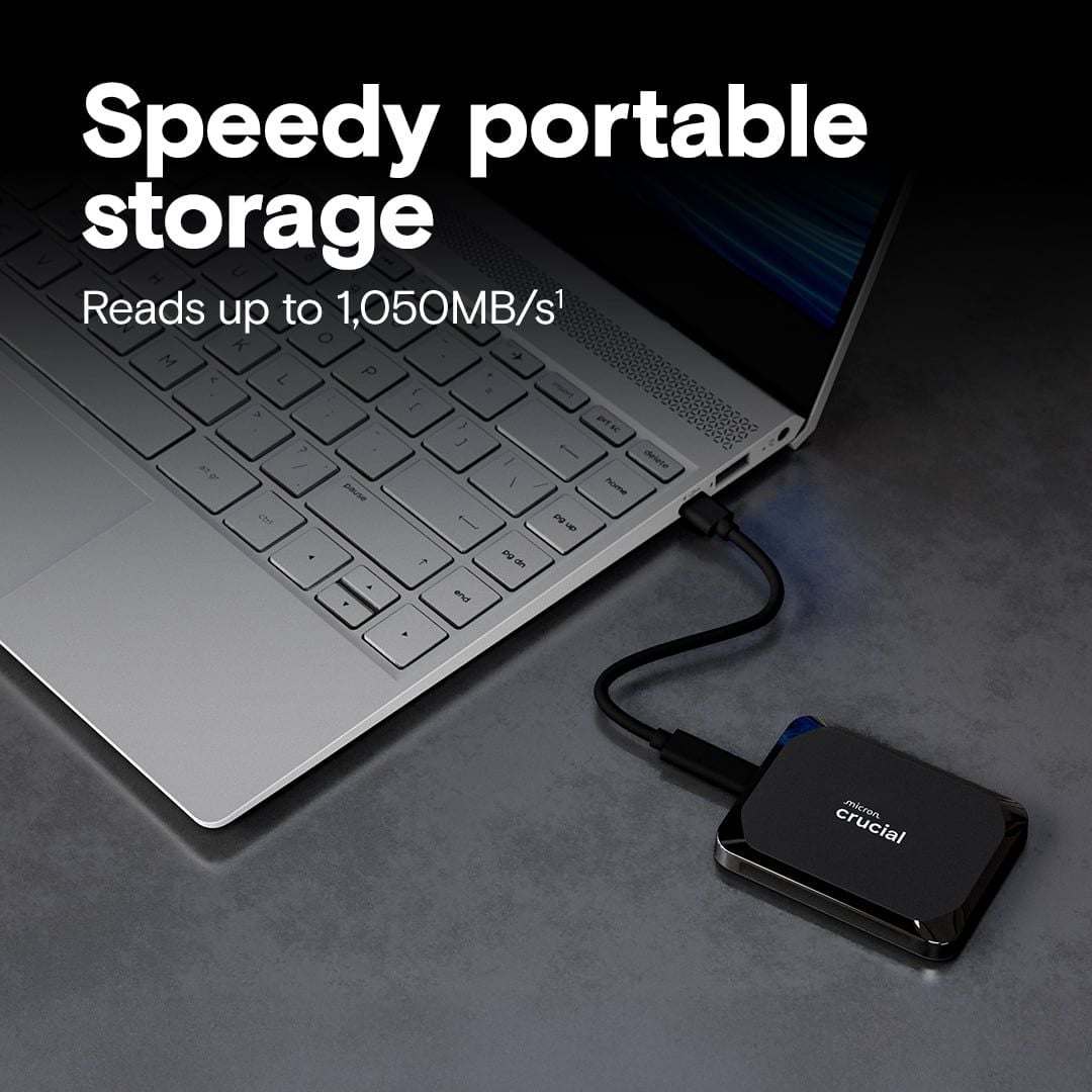 Ổ cứng SSD di động Transcend Portable X9 1TB | USB 3.2 Gen 2, External Portable (CT1000X9SSD9) - Ảnh 3