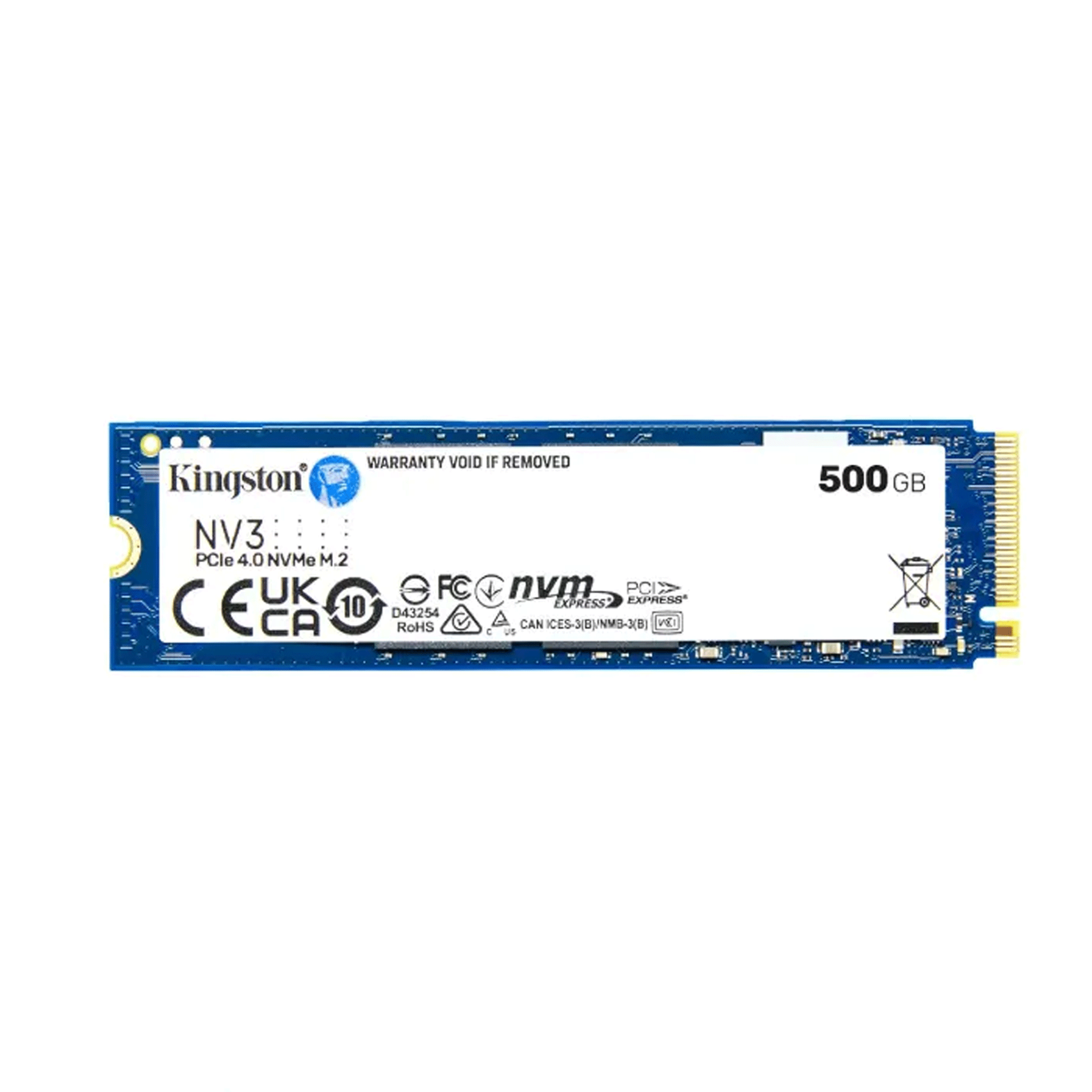 Ổ cứng SSD Kingston NV3 500GB | PCIe Gen4 x4 NVMe, M.2 2280 (SNV3S/500G) - Ảnh 1