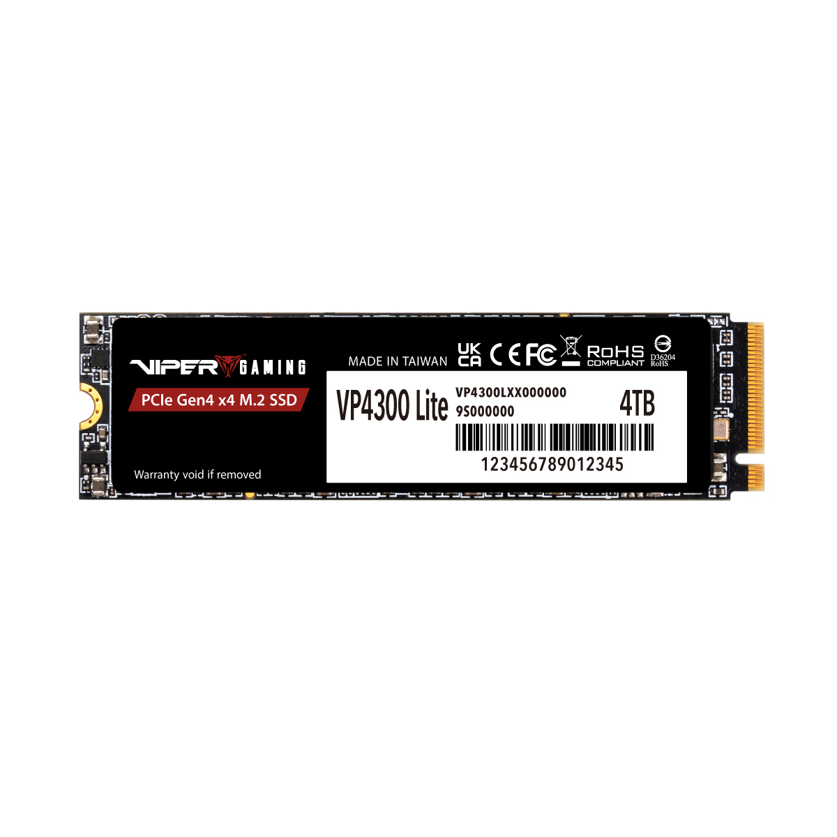 Ổ cứng SSD Patriot VP4300 Lite 4TB | PCIe Gen4 x4 NVMe, M.2 2280 (VP4300L4TBM28H) - Ảnh 1