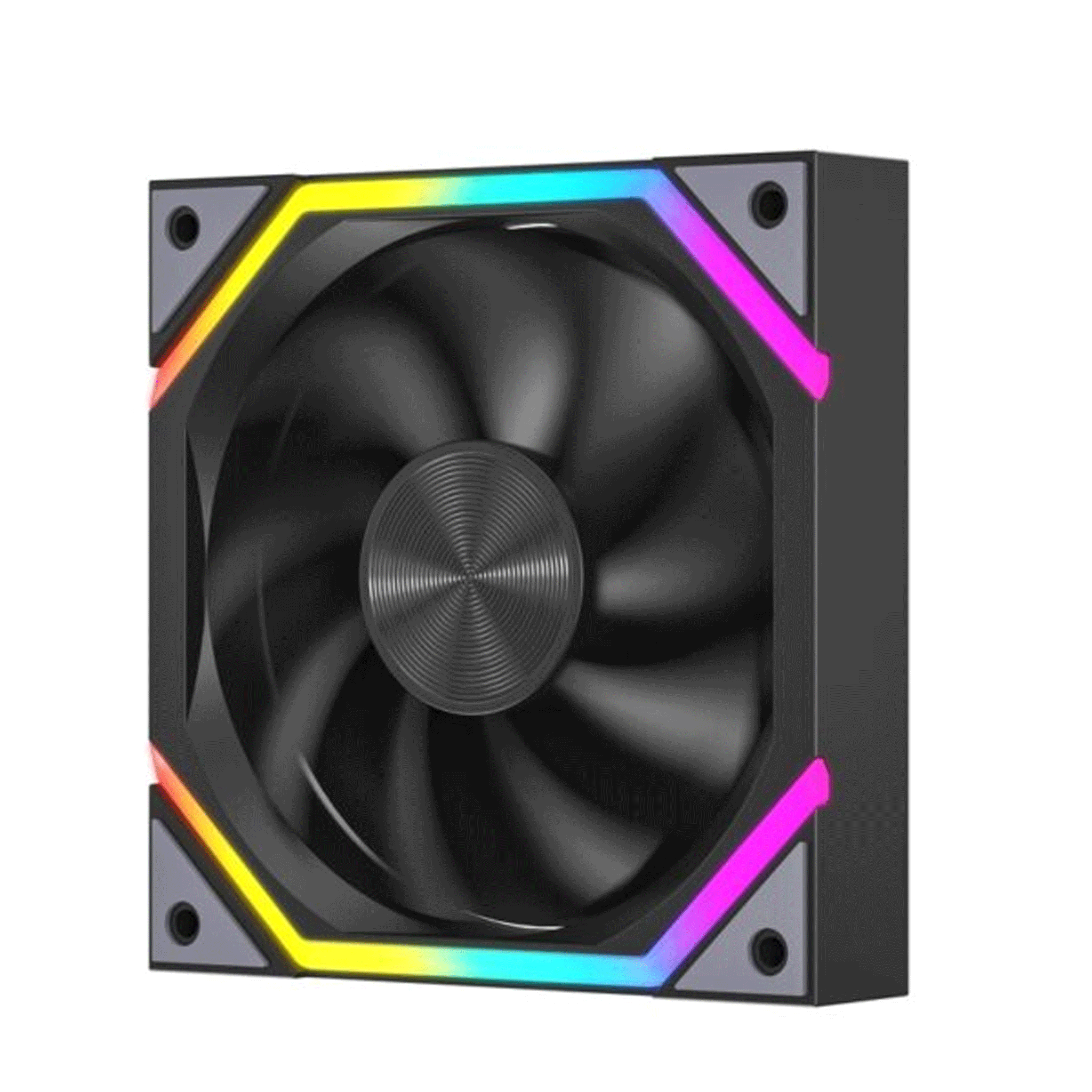 Quạt tản nhiệt PC Leopard Galaxy | Fan lẻ 120mm, ARGB, Gió ngược, Đen - Ảnh 1
