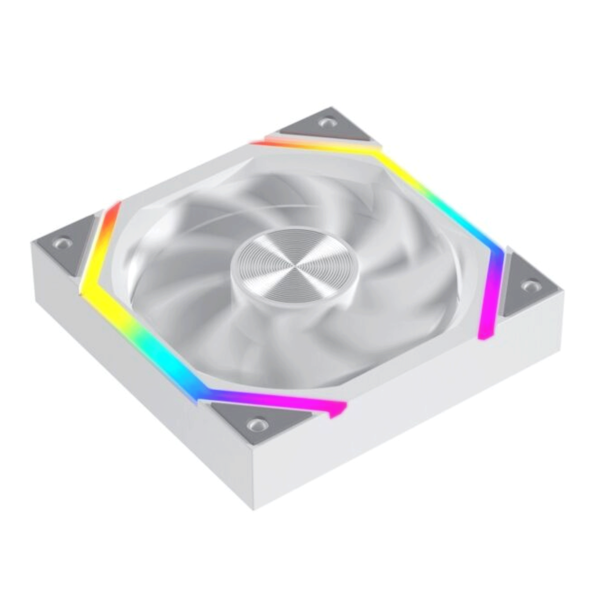 Quạt tản nhiệt PC Leopard Galaxy | Fan lẻ 120mm, ARGB, Gió ngược, Trắng - Ảnh 2