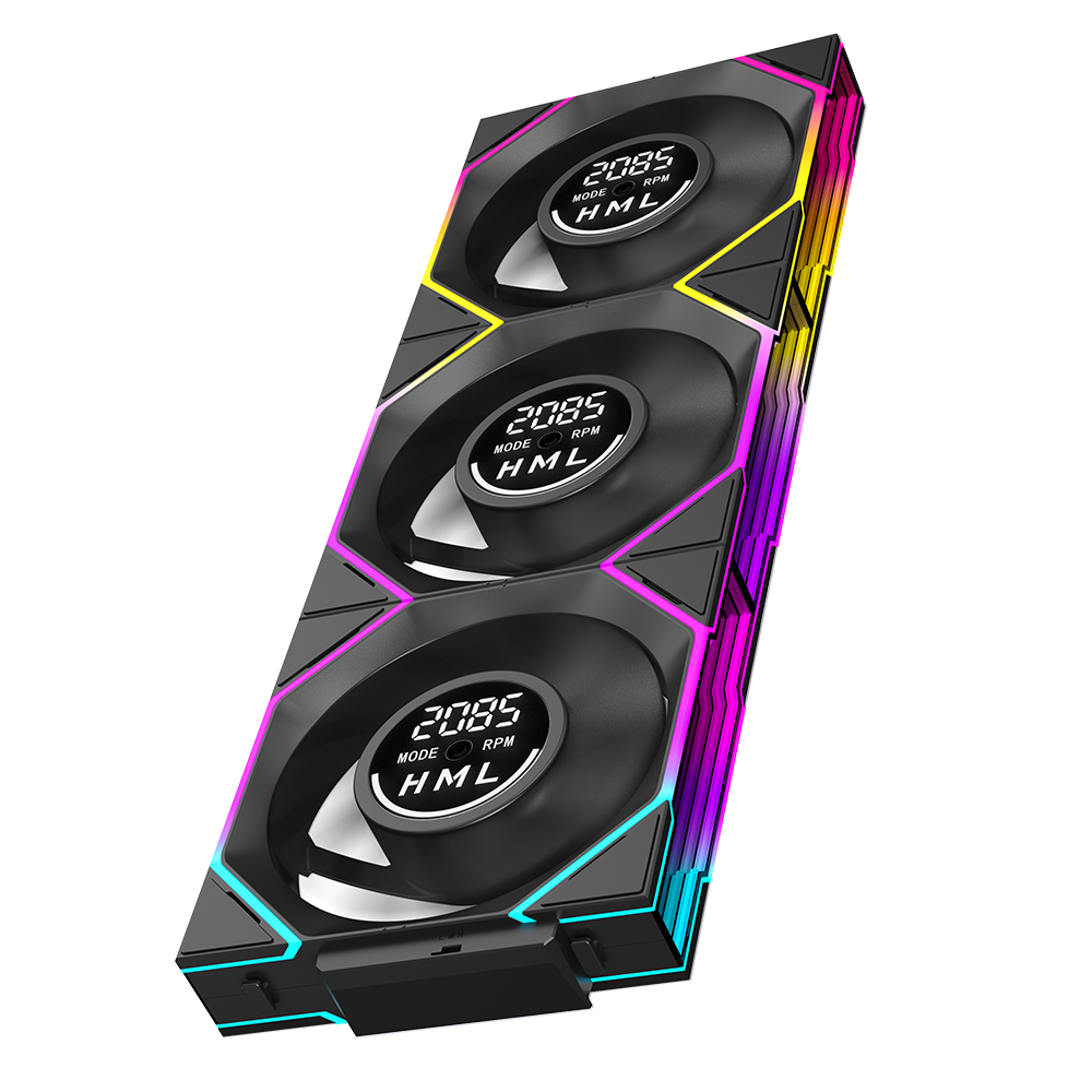 Quạt tản nhiệt PC Leopard Interstellar V4 | Kit 3 Fan 120mm, ARGB, Gió ngược, Đen - Ảnh 1