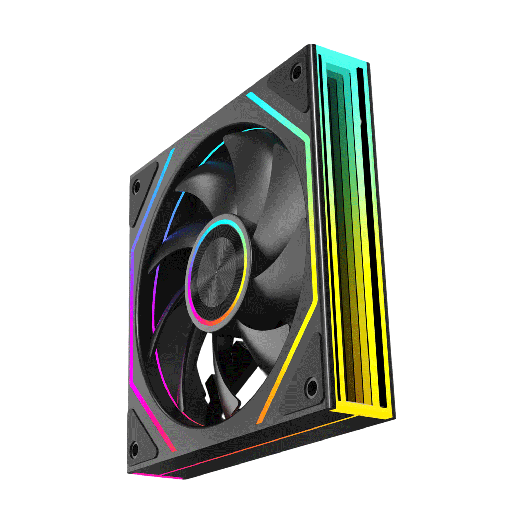 Quạt tản nhiệt PC Leopard Prism 4RS Ultra | Fan lẻ 120mm, ARGB, Đen - Ảnh 1