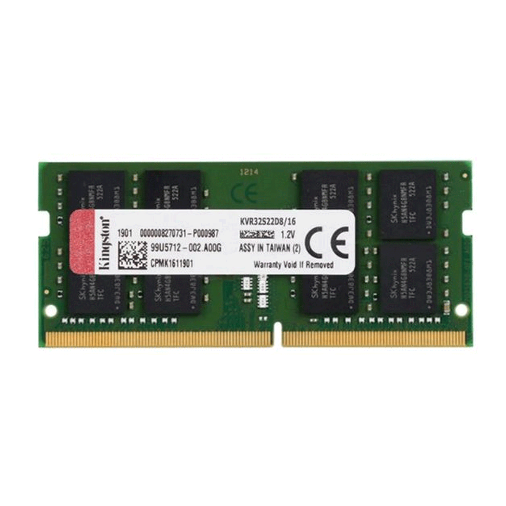 RAM Laptop Kingston 16GB DDR4 | (1x16GB), 3200MHz KVR32S22D8/16WP - Ảnh 1