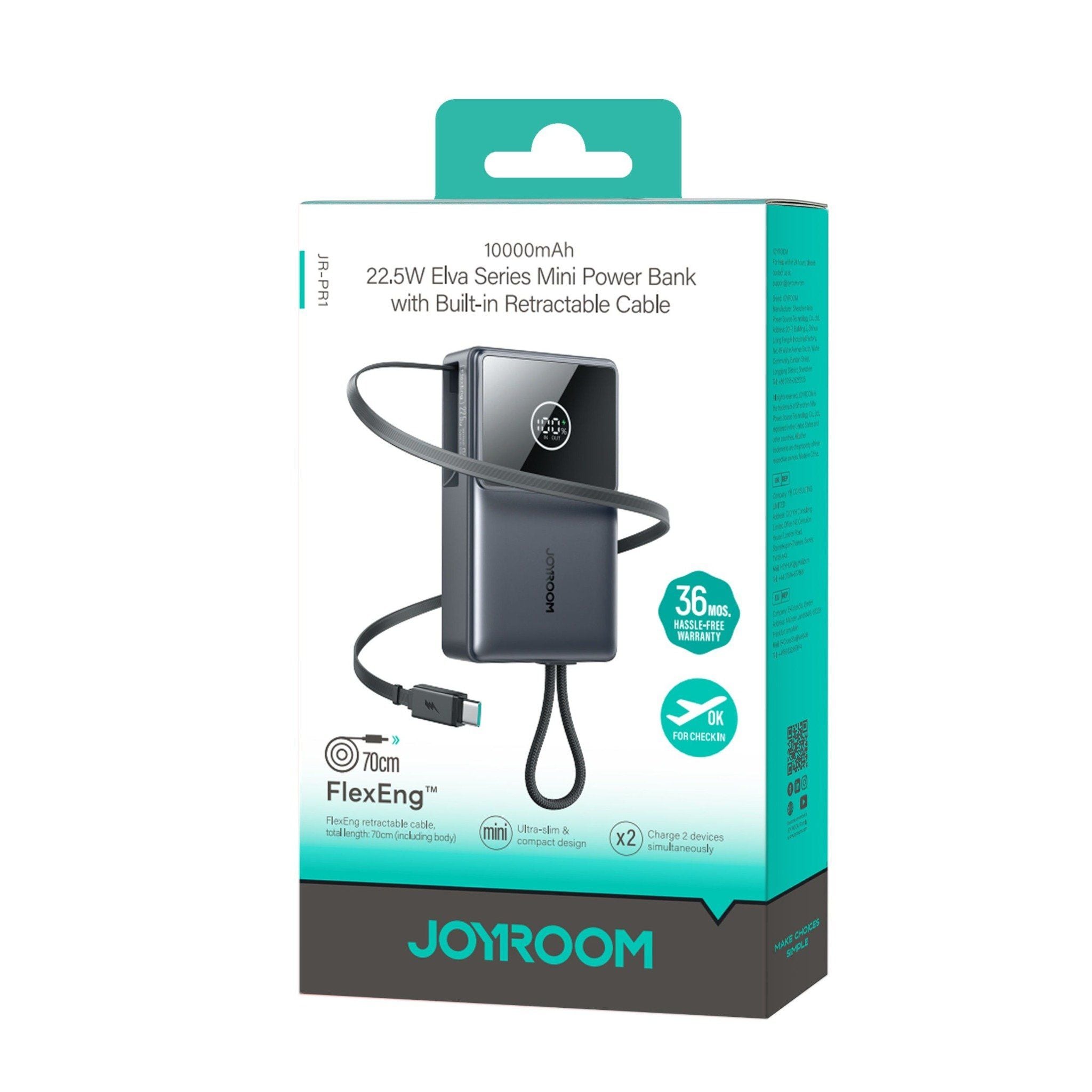 Sạc dự phòng Joyroom PR1 | 22.5W, 10000mAh, màu đen xám - Ảnh 2