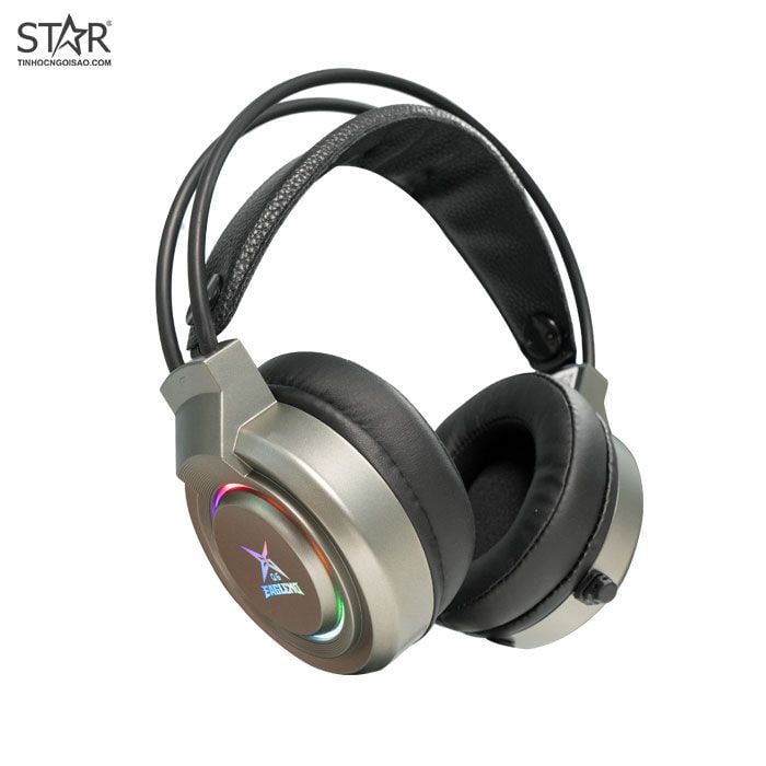 Tai nghe Gaming Eaglend Q6 Iron | Có dây, Over Ear, LED, Đen Xám - Ảnh 1
