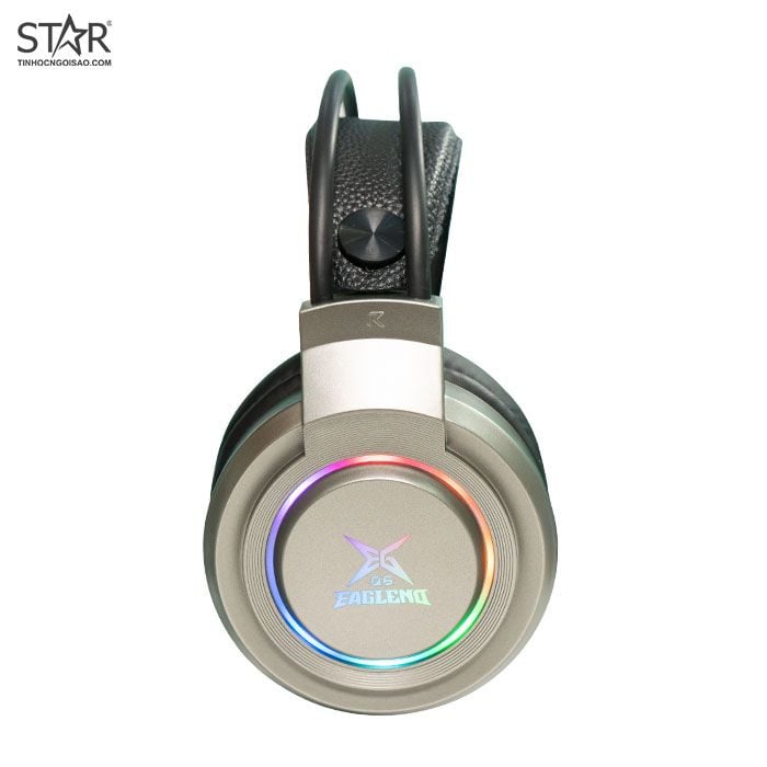 Tai nghe Gaming Eaglend Q6 Iron | Có dây, Over Ear, LED, Đen Xám - Ảnh 4