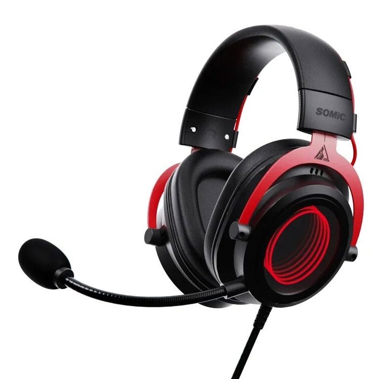 Tai nghe Gaming Somic GB2 7.1 | Có dây, Over Ear, RGB, Đen - Đỏ - Ảnh 3